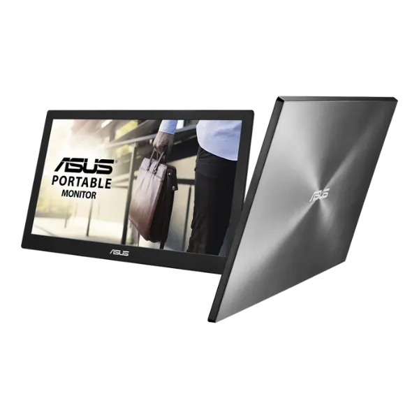 ASUS 15.6 inch Portable Monitor with USB Powered Ultra Slim Auto Rotatable MB168B Black 1
