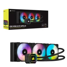 CORSAIR H150i ELITE CAPELLIX BLACK RGB LIQUID Cooler