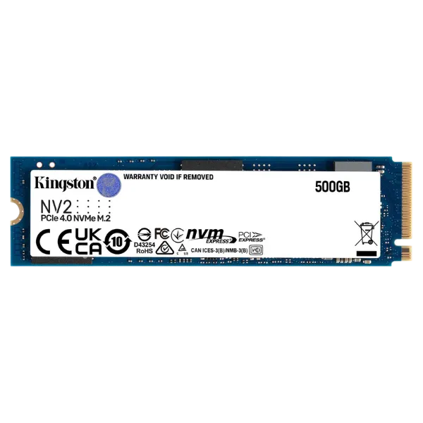 Kingston 500GB NV2 M.2 2280 PCIe 4.0 x4 NVMe SSD