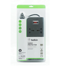 Belkin Essential Series 8-Socket Surge Protector Universal Socket with 6.5ft Heavy Duty Cable (Grey)