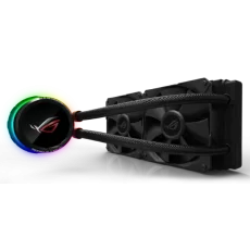 ASUS ROG Ryuo 240 All-In-One Liquid CPU Cooler With Color OLED, Aura Sync RGB, And Dual ROG 120mm Radiator Fans