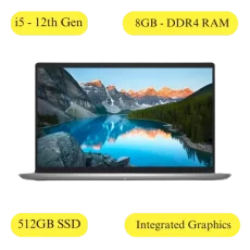 Dell Inspiron 3520 Platinum Silver (i5-1235U 12th Gen Processor / 8GB DDR4 RAM / 512GB SSD / Integarted Graphics / Windows 11 / MS Office 2021 / 15.6 inches)