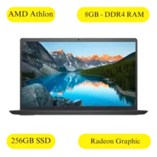 Dell Inspiron 3525 Carbon Black Laptop ( AMD Athlon Silver 3050U Processor 8GB DDR4 RAM 256GB SSD Radeon Graphic Windows 11 MS Office2021 15.6 inches)