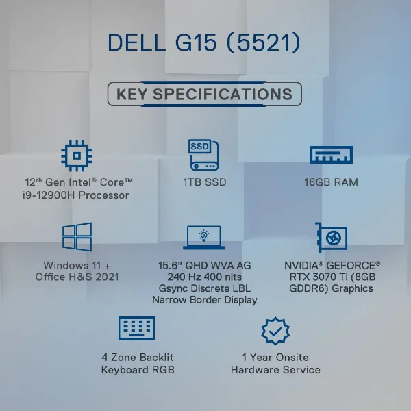 Dell New G15-5521 Gaming Laptop