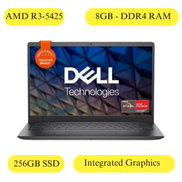 Dell Vostro 3425 Black AMD R3-5425u 8GB RAM 256GB wIN11 14 MS 21 -1