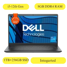 Dell Inspiron 3520 Black (i5-1235U 12th Gen Processor / 8gb DDR4 RAM / 1TB+256GB SSD / Integrated Graphics / Windows 11 / MS Office 2021 / 15.6" FHD WVA AG Narrow Border)-With Bag