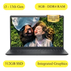 Dell Inspiron 15 3530 Carbon Black i3 13th gen 8gb ram 512gb ssd integrated graphics