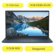 Dell Inspiron 3520 Dark Green (i5-1235U 12th Gen Processor 8GB DDR4 RAM 512GB SSD Integrated Graphics Windows 11 MS Office 2021 15.6 FHD WVA AG Narrow Border)-With Bag
