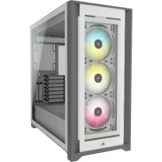 Corsair iCUE 5000X RGB Mid-Tower ATX White Cabinet
