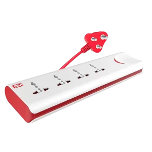 GM 3060 E-Book 4 + 1 Power Strip Red & White