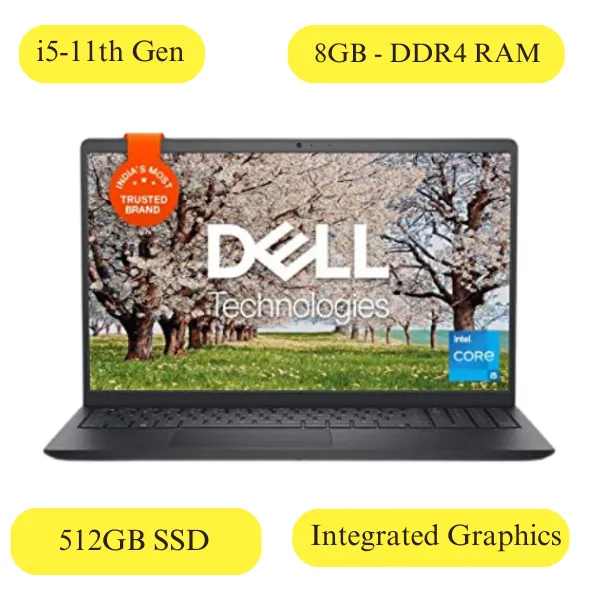 Dell Inspiron 15 3511 Silver 2-In-1 with pen (i5-115G4 11th Gen Processor / 8GB DDR4 RAM / 256GB SSD