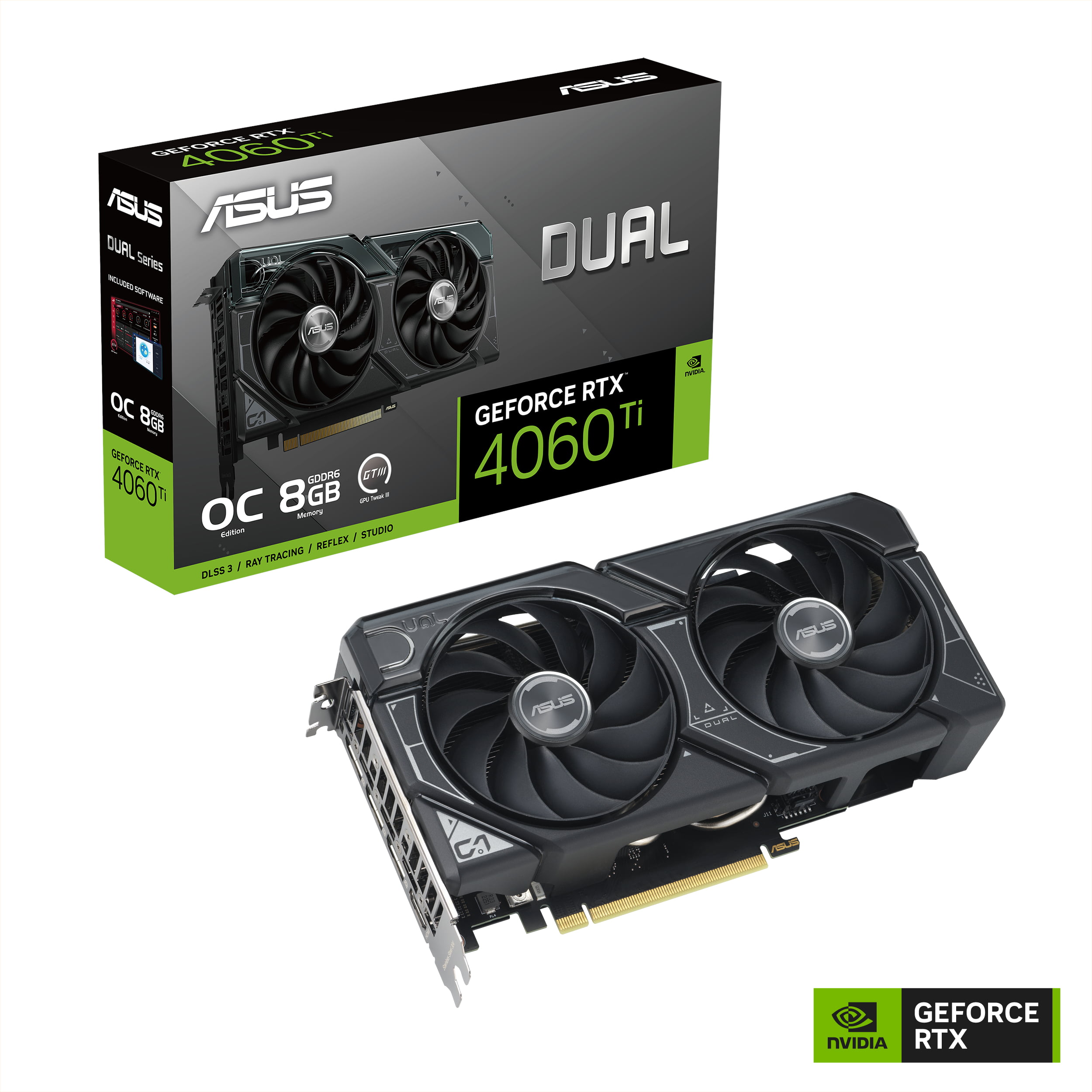 ASUS Dual GeForce RTX 4060 Ti OC Edition 8GB GDDR6 Graphics Card 7