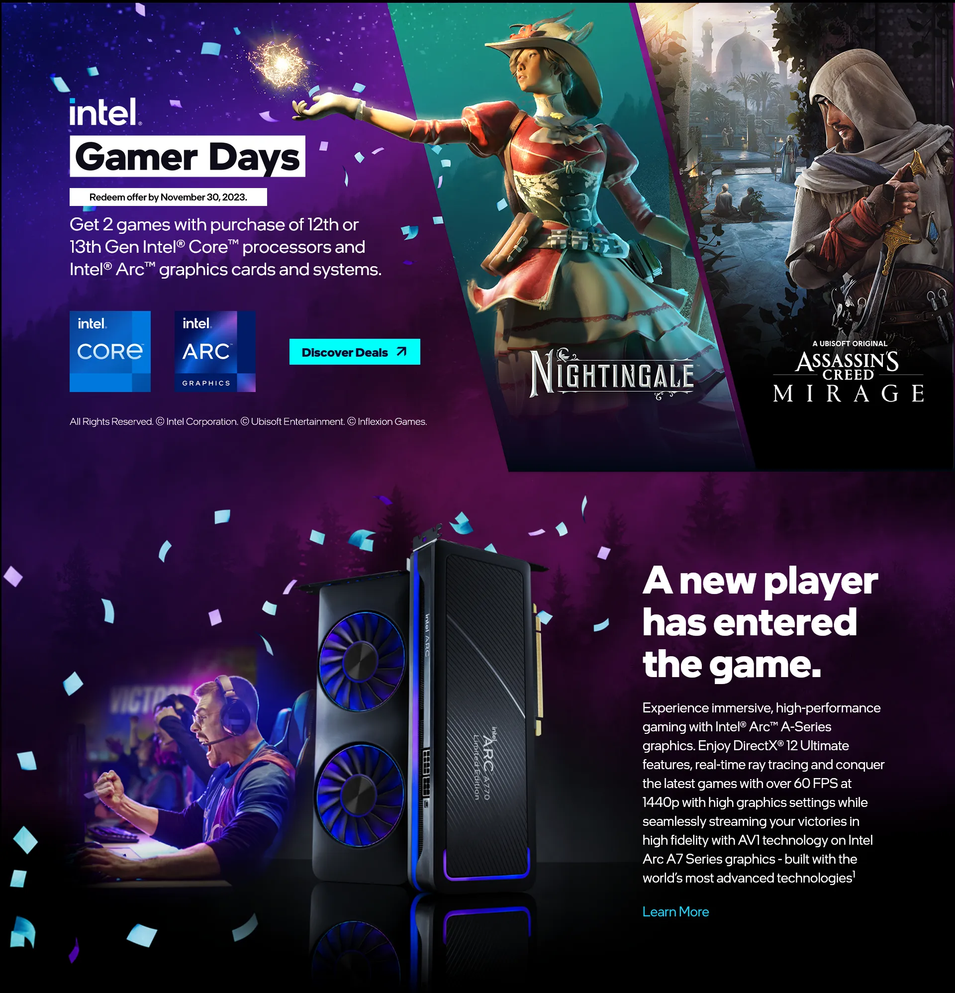 Intel Gamers Day Offer Banner