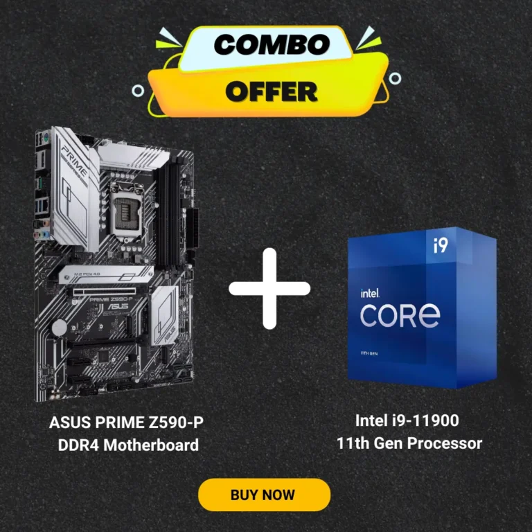 UltraForce Intel i9 11900 Processor ASUS PRIME Z590 P DDR4 Motherboard Combo Deal1