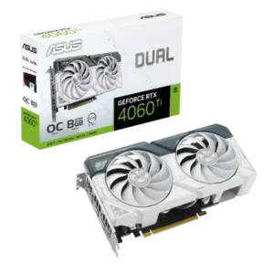ASUS Dual GeForce RTX 4060 Ti White OC Edition 8GB GDDR6 Graphics Card