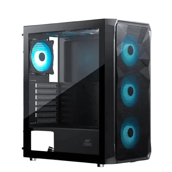 Ant Esports ICE-112 Mid Tower Cabinet (Black)