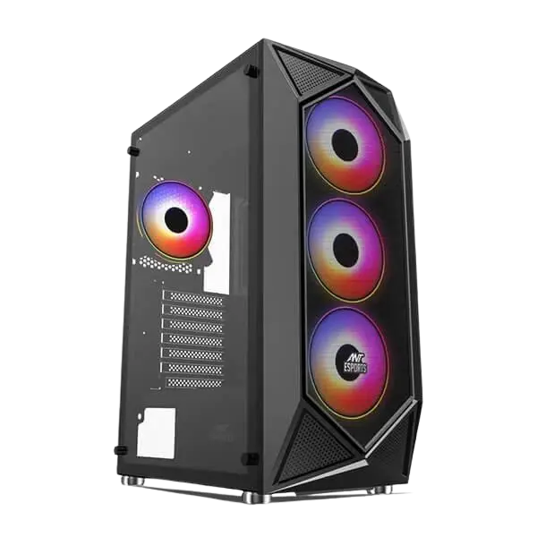 Ant Esports ICE-150TG Mid Tower Cabinet (Black)