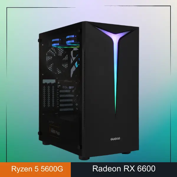 The Gaming Power Top Gaming Prebuild PC Under 50000 5 Tiny Beast (Ryzen 5600G, RADEON RX 6600 Prebuild PC)