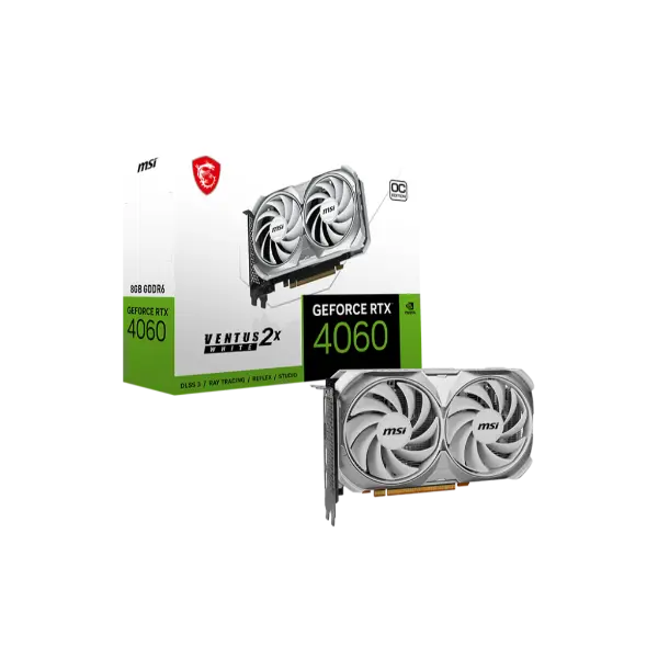 MSI GeForce RTX 4060 VENTUS 2X WHITE 8G OC Graphics Card