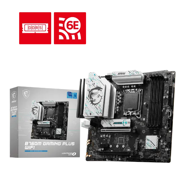 MSI B760M GAMING PLUS WIFI DDR5 Motherboard