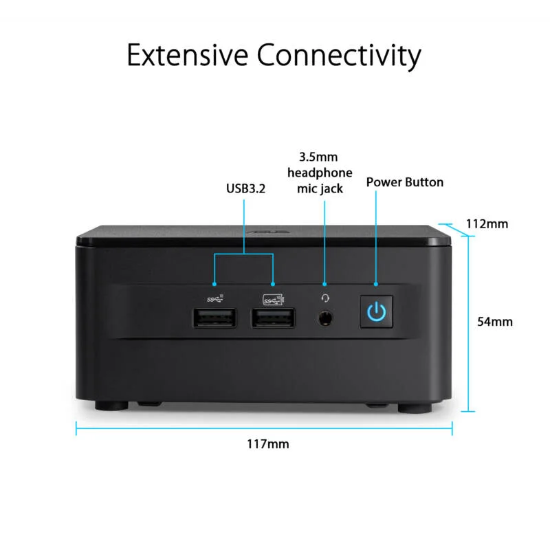 Intel NUC13ANHi3- Barebone Mini PC i3-1315U Processor