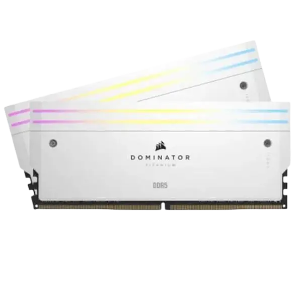 Corsair Dominator Titanium RGB DDR5 32GB (16GBx2) 7200MHz CL34 RAM (White)