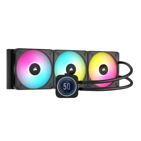 Corsair ICUE H170i Elite LCD XT Display 420mm CPU Liquid Cooler (Black)