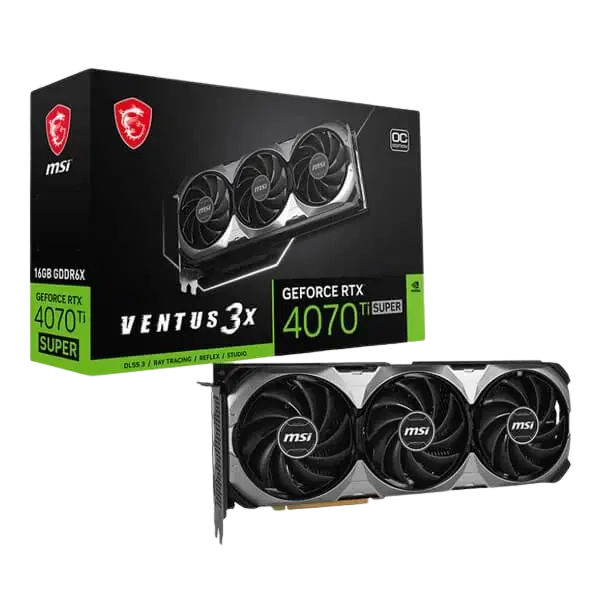 MSI RTX 4070 Ti Super Ventus 3X OC 16GB Gaming Graphics