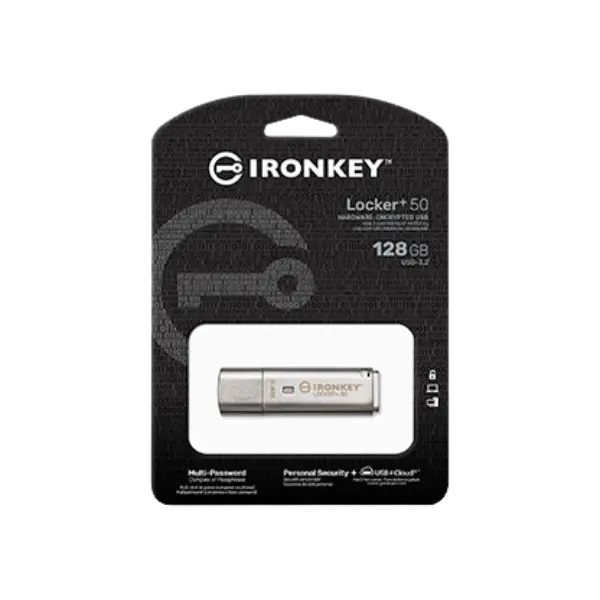 Kingston IRONKEY LOCKER+ 50 128GB USB 3.2 USB Stick 1