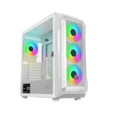 Ant Esports ICE-410TG Mid Tower ARGB Gaming Cabinet White