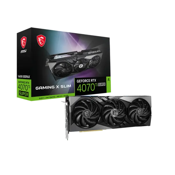 MSI GeForce RTX 4070 Ti SUPER 16G GAMING X SLIM Graphics Card