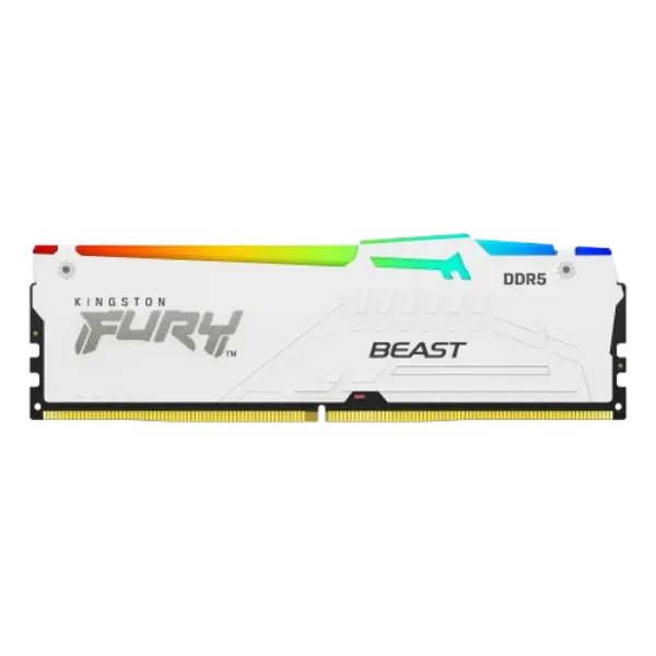 KINGSTON FURY RGB WHITE 32GB (16GB X 2) DDR5 6000MHZ