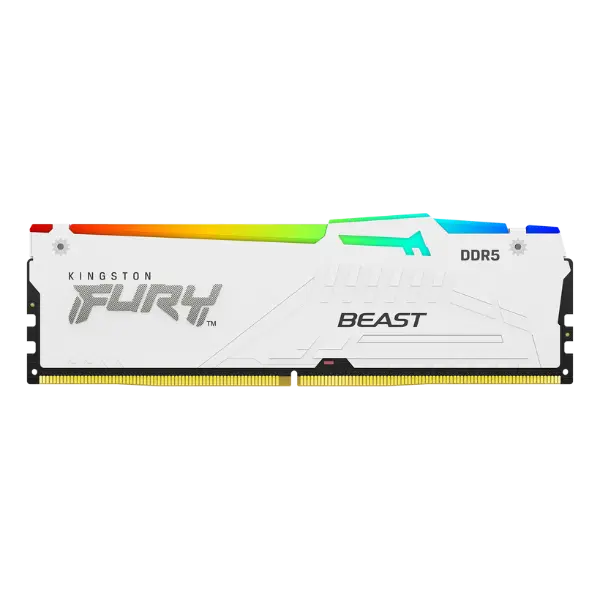 KINGSTON FURY RGB WHITE 32GB DDR5 6000MHZ Desktop Ram
