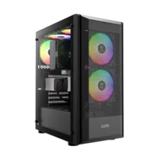 Gamdias Aura GC6 ARGB (ATX) Mid Tower Cabinet (Black)