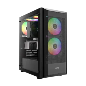 Gamdias Aura GC6 ARGB (ATX) Mid Tower Cabinet (Black)