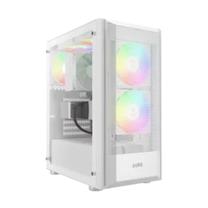 Gamdias Aura GC6 WH ARGB (ATX) Mid Tower Cabinet (White)