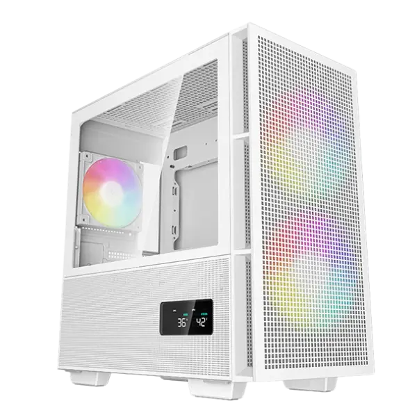 DeepCool CH360 Digital WH (M-ATX) Mini Tower Cabinet (White)
