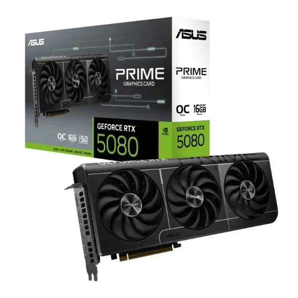 ASUS PRIME GeForce RTX 5080 16GB GDDR7 OC Edition Graphics Card