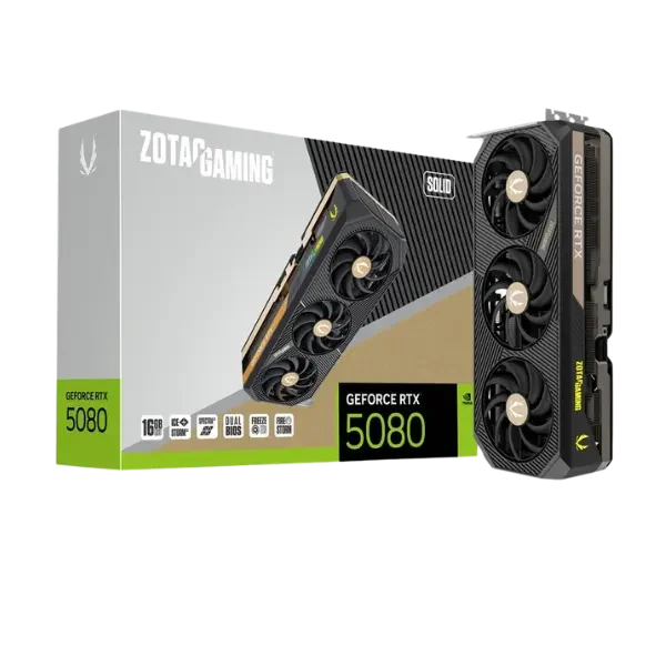 ZOTAC GAMING GeForce RTX 5080 SOLID 16GB Graphics Card