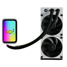 Hyte Thicc Q60 240mm CPU Liquid Cooler (Black and White)