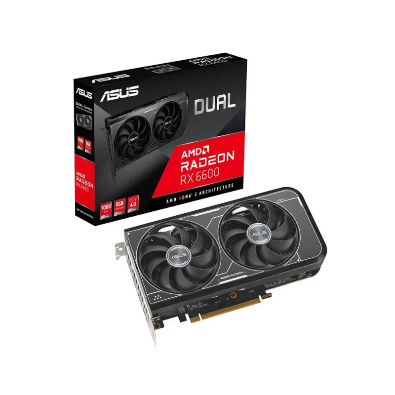 ASUS Dual Radeon RX 6600 V3 8Gb GDDR6 Graphics Card (DUAL-RX6600-8G-V3)