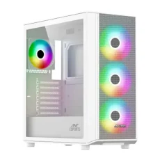 Ant Esports 411 Air Argb Eatx Mid Tower Cabinet (White) (411-AIR-ARGB-WHITE)