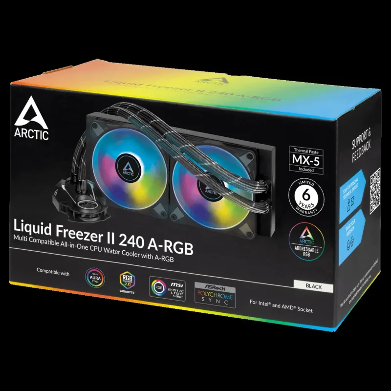 Arctic Liquid Freezer II 240 A-Rgb Cpu Liquid Cooler (Acfre00093A) - Image 3