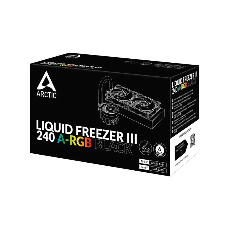 Arctic Liquid Freezer III 240 Argb Cpu Liquid Cooler Black (ACFRE00142A) - Image 2