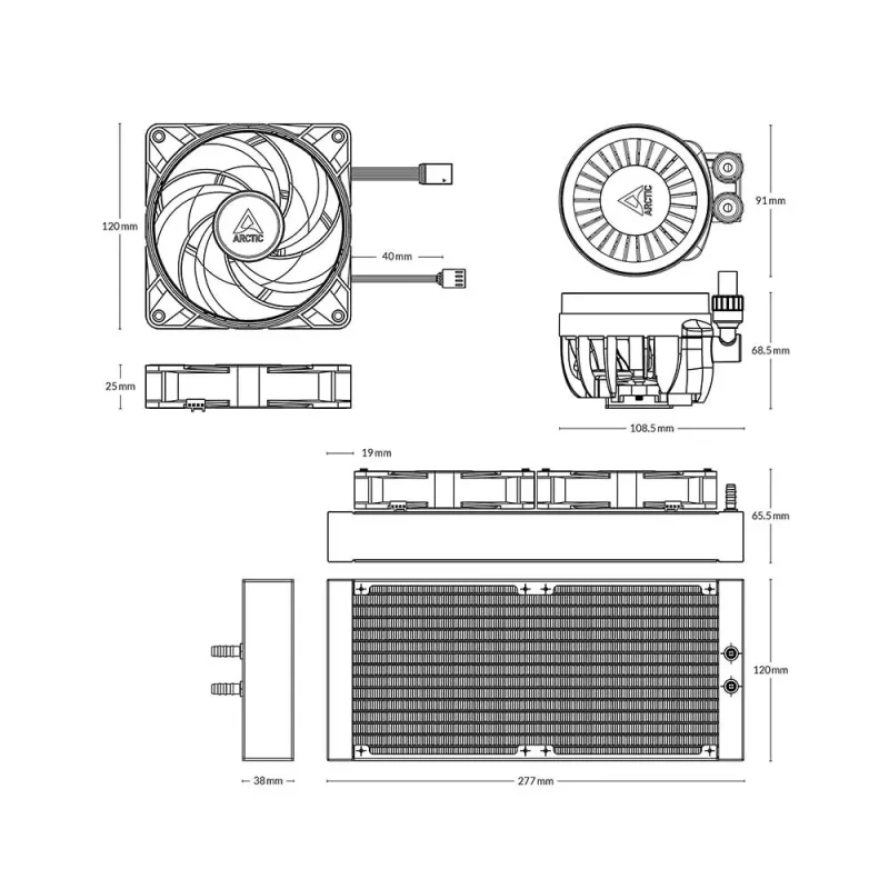 Arctic Liquid Freezer III 240 Argb Cpu Liquid Cooler White (ACFRE00150A) - Image 5