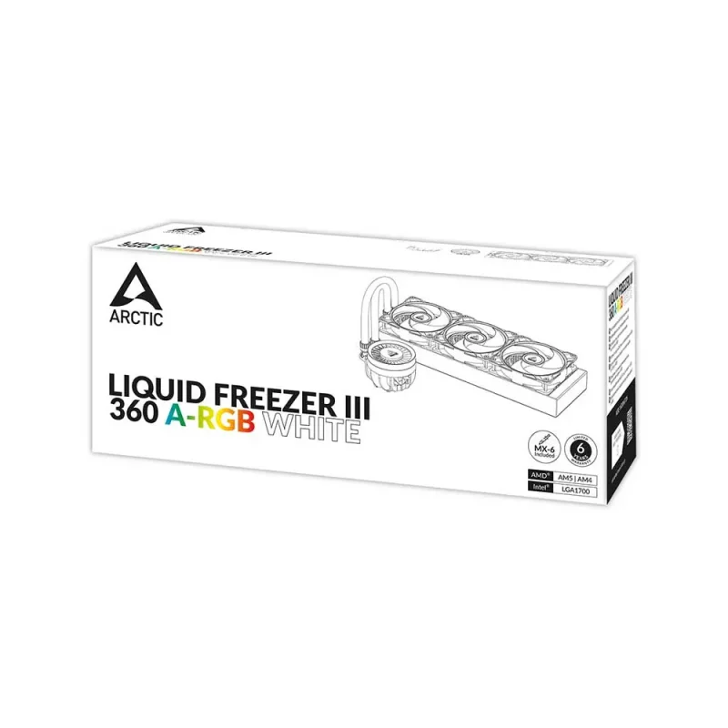 Arctic Liquid Freezer III 360 Argb Cpu Liquid Cooler White (ACFRE00152A) - Image 4