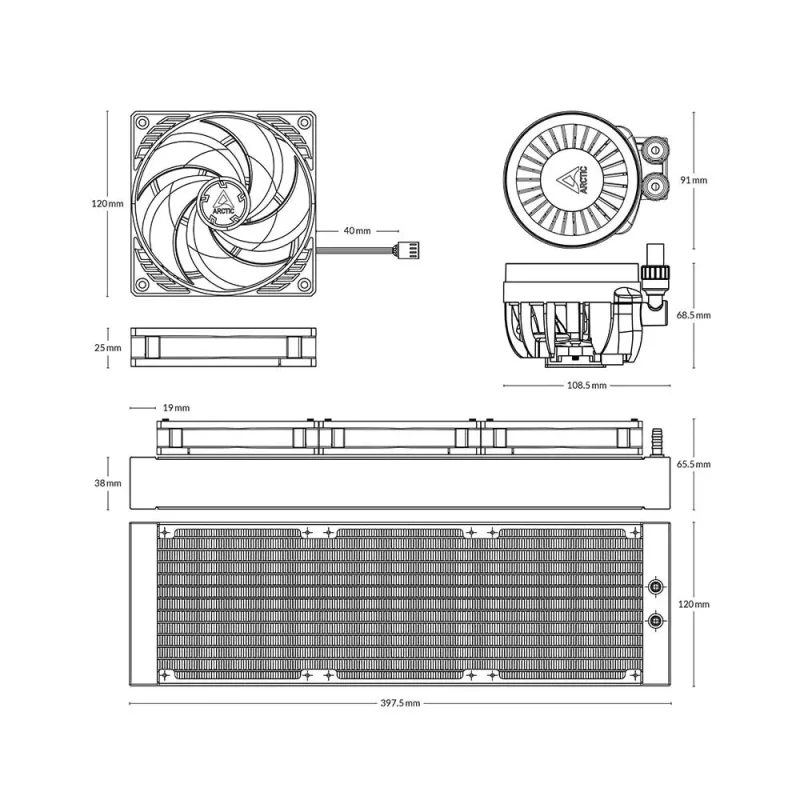 Arctic Liquid Freezer III 360 Cpu Liquid Cooler (ACFRE00136A) - Image 5