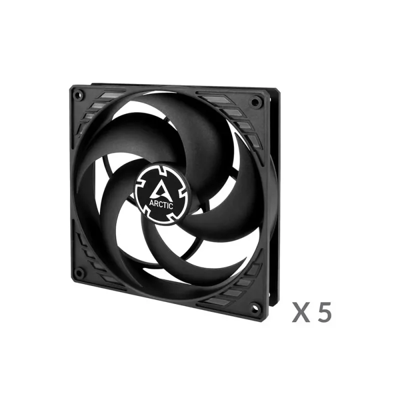 Arctic P14 Pwm Pst 140mm Cabinet Fan 5 Pack Black (ACFAN00138A) - Image 2