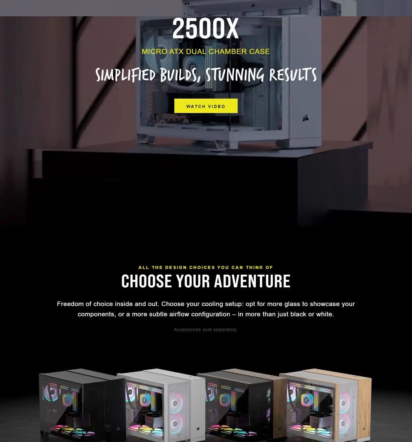 Corsair 2500X Airflow M-Atx Mini Tower Cabinet (Black) (CC-9011265-WW) 14 Corsair 2500X Airflow M Atx Mini Tower Cabinet Black Feature 1