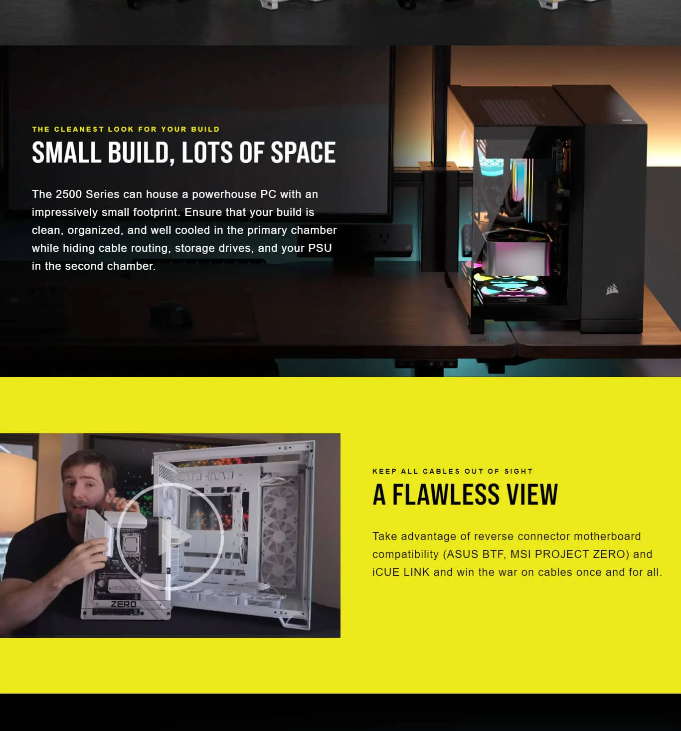 Corsair 2500X Airflow M-Atx Mini Tower Cabinet (Black) (CC-9011265-WW) 16 Corsair 2500X Airflow M Atx Mini Tower Cabinet Black Feature 3